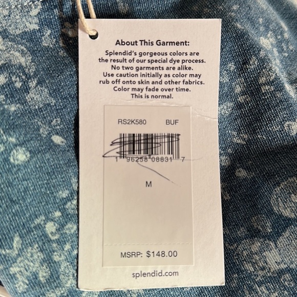 Splendid Botanical Floral Pullover NWT Medium‎ RS2K580 - Picture 9 of 12